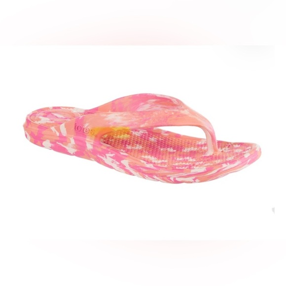 totes Shoes - NWT Totes EverydayWear Flip Flops (10) Pink Multi Marble